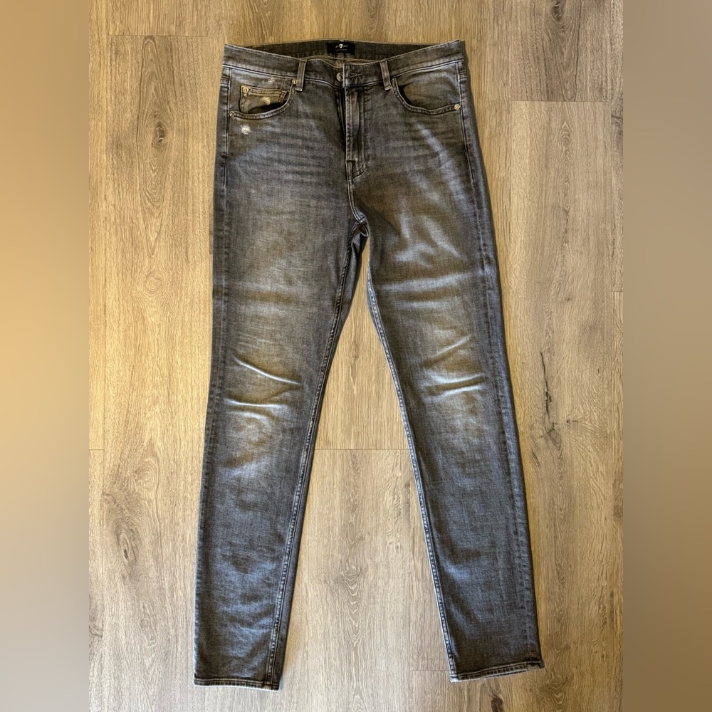 Men's Gray 7 for all mankind Adrien Jeans
